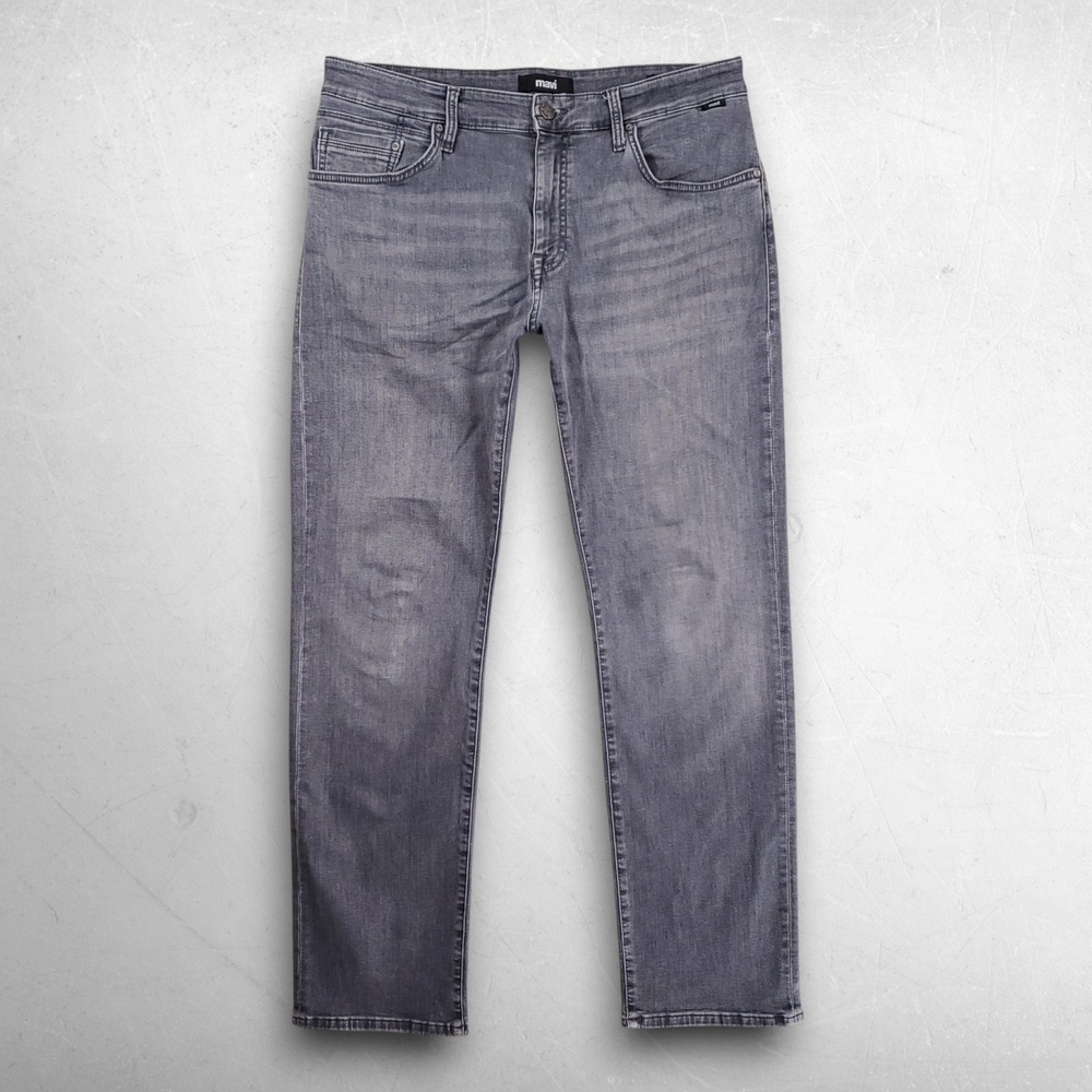 Mavi Zach Straight Leg Jeans Mens 34 Grey Modern Minimalist Casual Streetwear